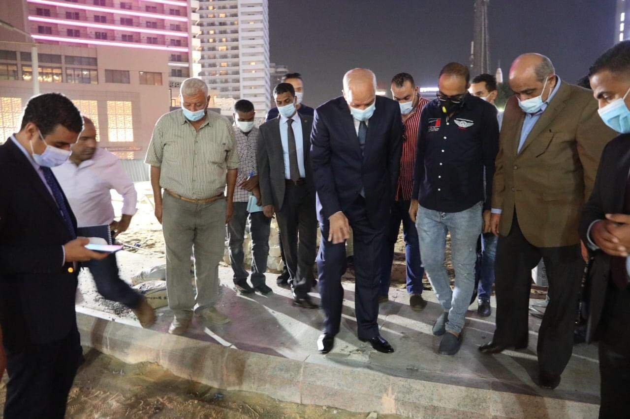 جولة ميدانية لمحافظ الجيزة بميدان الجلاء فى حى الدقى .. يشدد على الشركة المنفذة والسبب!!