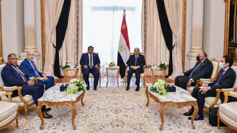 السيسي لـ "المنفى" ..  هدف مصر الأساسي هو تحقيق السلام والأمن للأشقاء في ليبيا وتفعيل الإرادة الحرة لشعبها