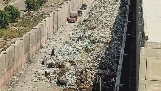 الجيزة ترفع ١١ ألف طن مخلفات بشارع الثلاثيني الجديد وفتحه أمام حركه المواطنين  والسيارات