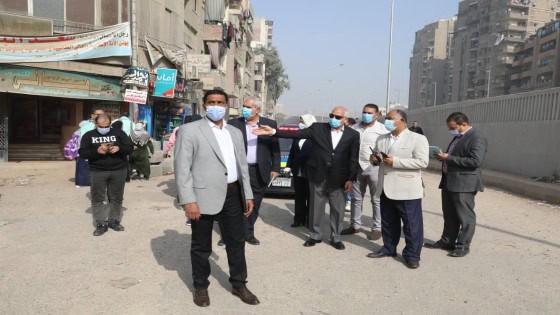 محافظ الجيزة يتابع أعمال تطوير شارع ترعه الزمر .. شن حمله مكبرة لرفع الاشغالات بشارع مستشفى الصدر