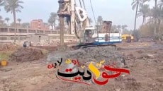 بدء انشاء كوبري للسيارات بمزلقان السكه الحديد بمركز أبو النمرس