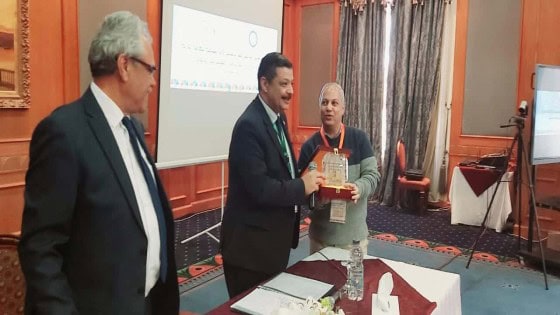 تكريم مدير العلاقات العامة والإعلام فى ختام المؤتمر الخامس عشر للإستخدامات السلمية للطاقة الذرية