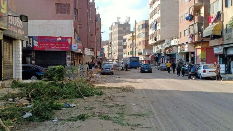 محافظة الجيزة تبدأ اعمال تطوير شارع المدبح بحي جنوب