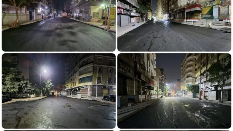 محافظة الجيزة ترصف عدداً من متفرعات شارع الهرم .. منها رصف شوارع ستديو الاهرام والوحدة والهنيدي