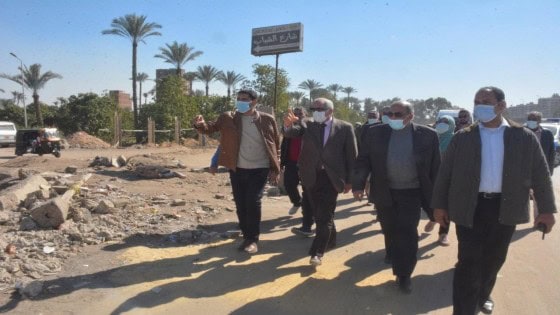 لإنشاء الممشي الجديد .. محافظ الجيزة يتفقد أعمال تطوير وتغطية ترعة المريوطية