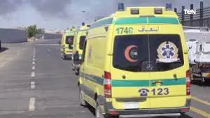إصابة 4 أشخاص فى حادث تصادم تروسيكل وسيارة ملاكى بطريق المريوطية بالهرم