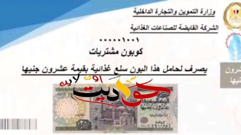 بمناسبة شهر رمضان .. تقدر تكفل اسرة بـ 20 جنيه .. التموين توافر كوبونات شراء السلع للقادرين لتوزيعها ‏على غير القادرين .. اعرف التفاصيل