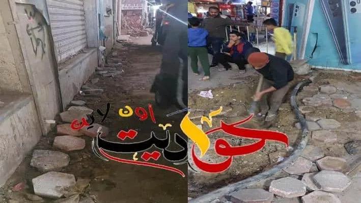 استجابة لـ "حواديت اون لاين" تغطية كابل الكهرباء بمنطقة موقف السهران فى الحوامدية