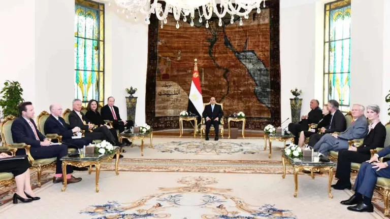 لهذه الأسباب .. السيسى يستقبل وفداً من الكونجرس الأمريكي