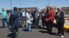 محافظ الجيزة يتفقد اعمال تطوير طرق ميت رهينة وسقارة السياحي والنيل السعيد بالبدرشين