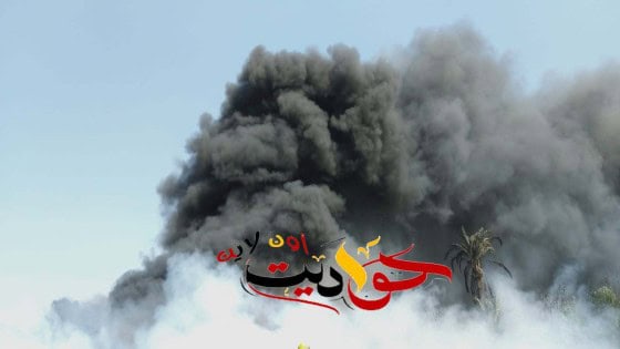 شاهد بالفيديو .. حريق هائل بمخزن مخلفات بطريق ابو صير فى الحوامدية
