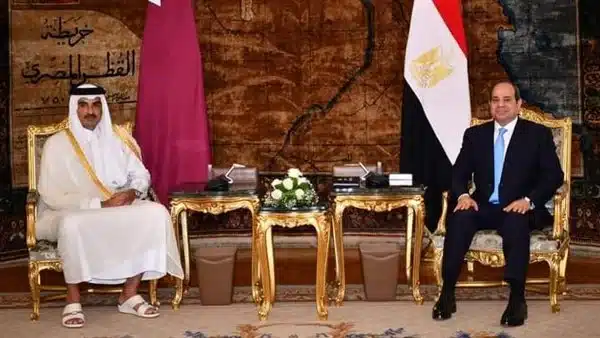 أمير قطر يقدم التهنئة للرئيس السيسى بمناسبة ثورة 30 يونيو المجيدة
