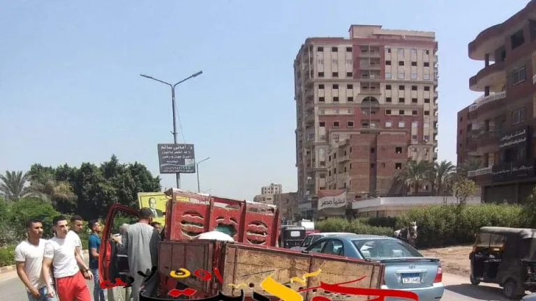حادث مرورى يؤدى لزحام بطريق مصر اسيوط السريع فى الحوامدية .. هذا ما فعله مجلس المدينة