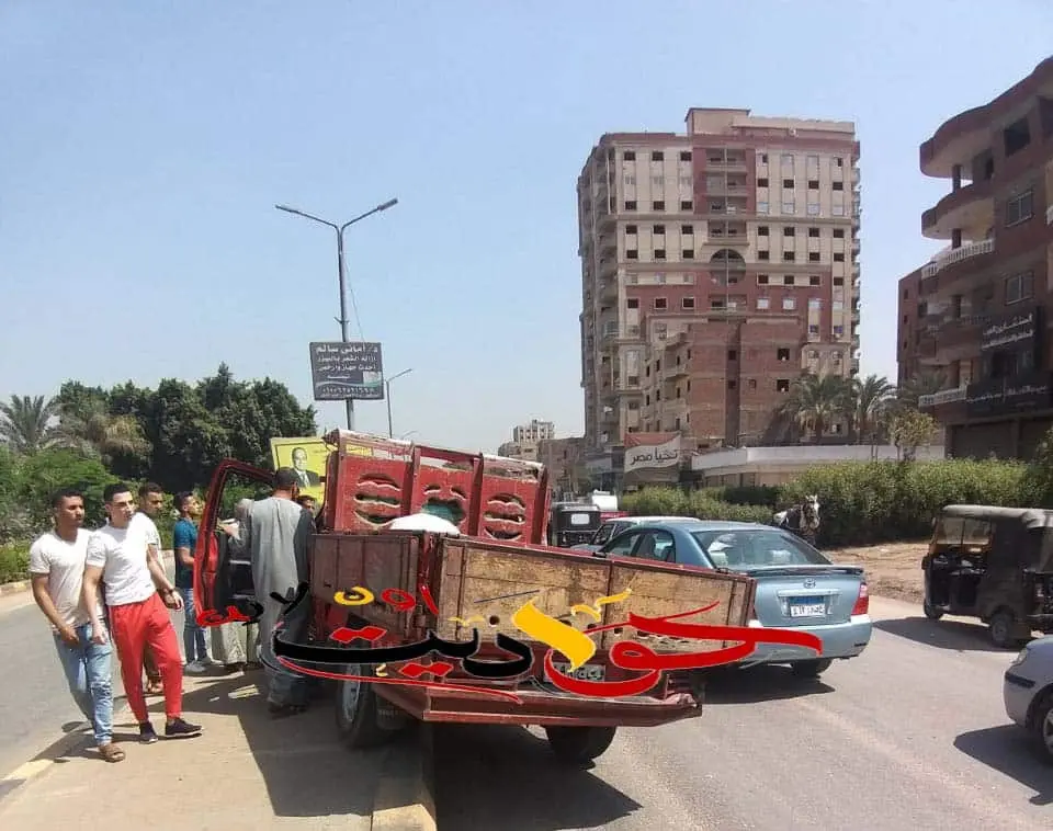 حادث مرورى يؤدى لزحام بطريق مصر اسيوط السريع فى الحوامدية .. هذا ما فعله مجلس المدينة