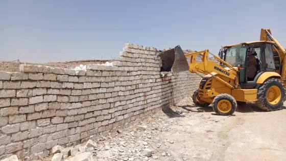 إزالة ١٧ حاله تعدي وبناء مخالف علي أراضي زراعية واملاك دولة بهذه المراكز فى الجيزة