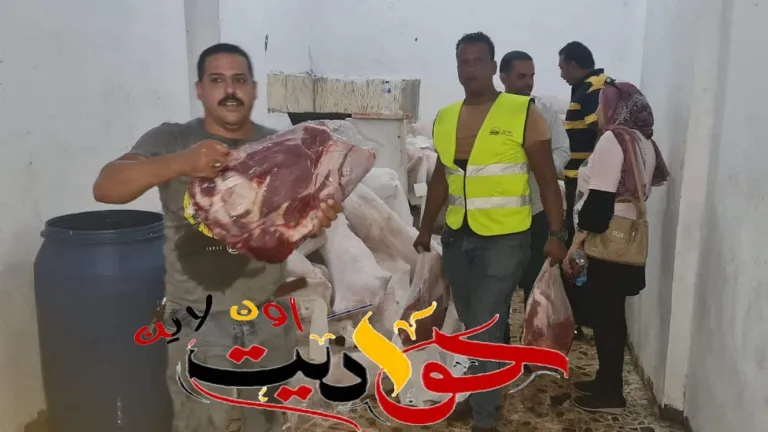 فى أول ايام العيد .. ضبط طن ونصف لحوم مستوردة تباع علي انها بلدية فى الجيزة