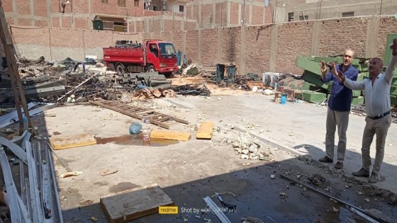 بهذه الاحياء والمراكز .. إزالة 8 جمالونات مخالفة منهم أبو النمرس والبدرشين