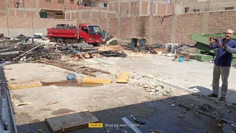بهذه الاحياء والمراكز .. إزالة 8 جمالونات مخالفة منهم أبو النمرس والبدرشين