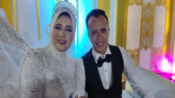 ألف مبروك الزفاف السعيد .. حسام أشرف ومنار محمد