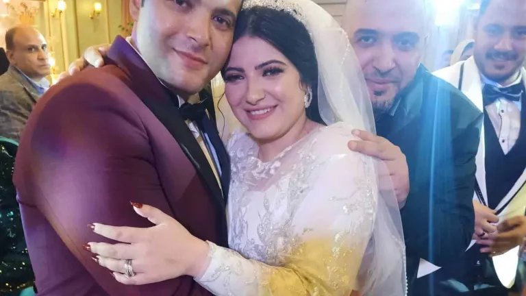 ألف مبروك الزفاف السعيد .. احمد ناجي وجهاد محي البطل
