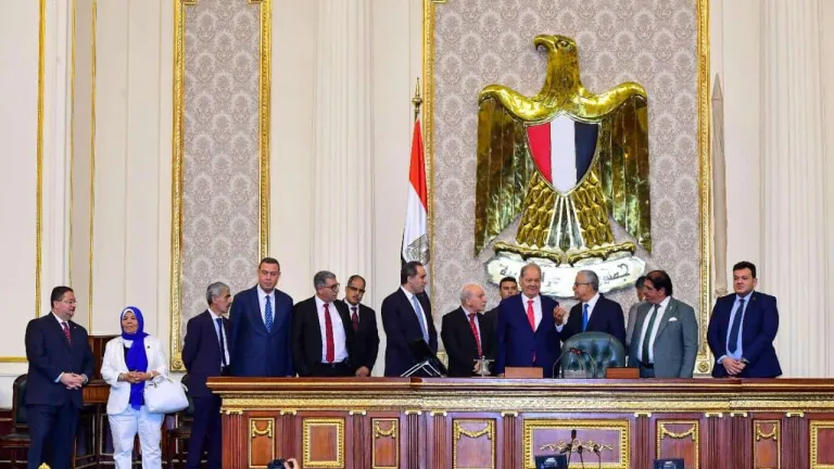 الجبالي يستقبل رئيس المجلس الوطني الفلسطيني