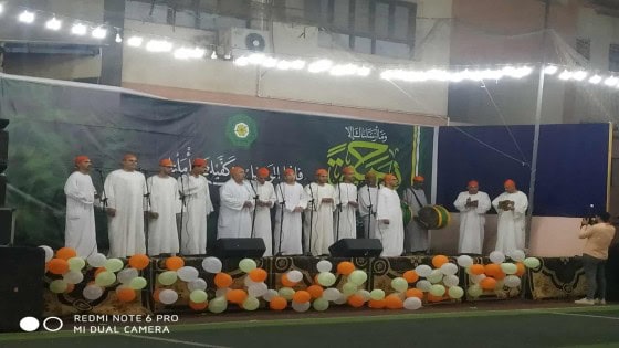 شاهد بالفيديو .. الطريقة البرهانية الدسوقية الشاذلية تحتفل بالمولد النبوى الشريف فى الحوامدية