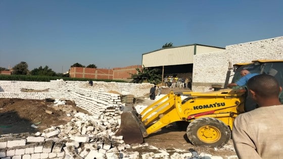 محافظة الجيزة: إزالة ٣٦ حاله تعدي علي الاراضي الزراعية بأطفيح