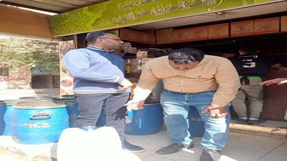 محافظة الجيزة: ضبط ٥ طن زيوت طعام وطحينة ولحوم ودواجن غير صالحه للاستخدام الادمى
