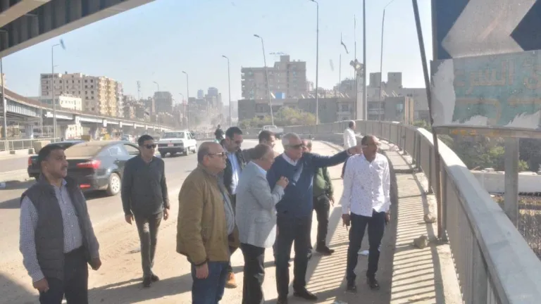 محافظ الجيزة يتفقد الأعمال الإنشائية لمحور ٢٦ يوليو الجديد