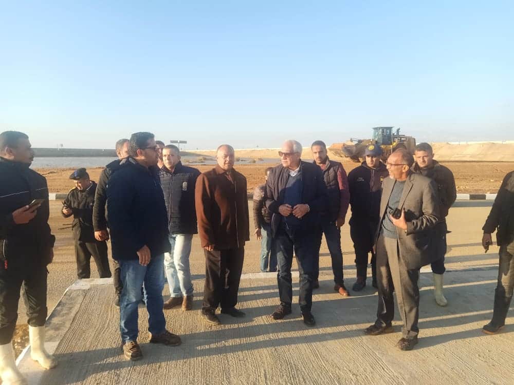 محافظ الجيزة يتفقد جهود شفط مياه السيول والامطار