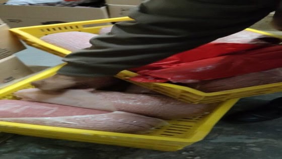 ضبط 2 طن لانشون ومصنعات لحوم منتهية الصلاحية وغير صالحة للإستهلاك الأدمى بمخزن فى 6 أكتوبر تابع لشركة شهيرة