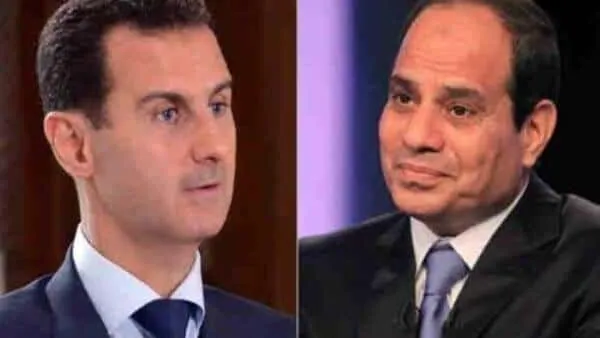 الرئيس السيسي يجرى اتصالاً هاتفياً مع الرئيس الأسد .. يوجه بهذا الامر