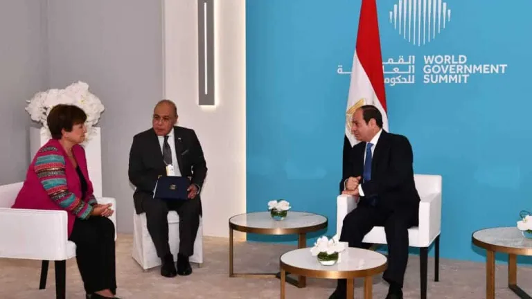 الرئيس السيسى يلتقى بمديرة صندوق النقد الدولى .. هذا ما قالته عن الاقتصاد المصرى