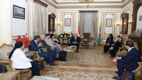 الخشت يستقبل وفد مؤسسة AQAS الألمانى للاعتماد الدولي لكلية الإعلام .. الوفد يشيد بقيادة جامعة القاهرة وانفتاحها العالمي