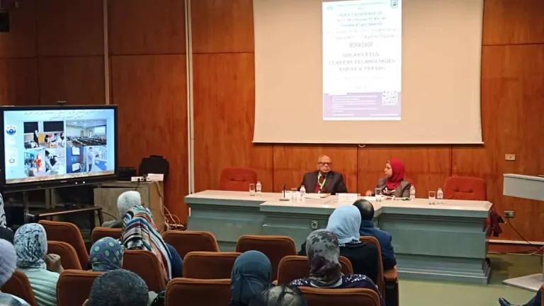 معهد الليزر بجامعة القاهرة ينظم ورشة عمل حول تقنيات الخلايا الشمسية الحالية واتجاهاتها الجديدة