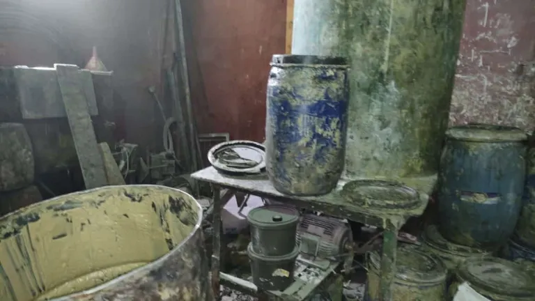 حدث فى الصف .. ضبط مصنع طحينه يستخدم " بودرة سيراميك و قشور فول سوداني " فى تصنيعها