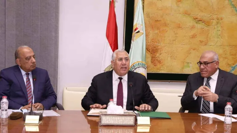 وزيرا الزراعة وقطاع الأعمال ورئيس العربية للتصنيع يبحثون تنمية انتاج وصناعة القطن وتطوير الميكنة الزراعية