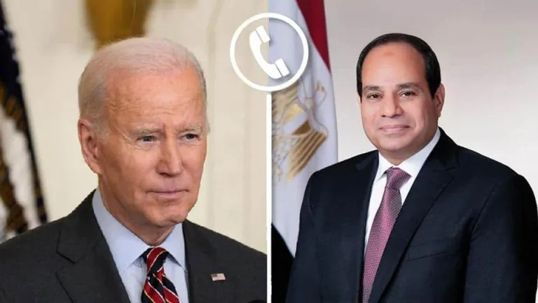 الرئيس السيسى يتلقى اتصالا هاتفى من الرئيس الامريكى