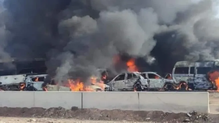 مصرع واصابة 95 شخص إثر حادث مروع على طريق اسكندرية الصحراوى