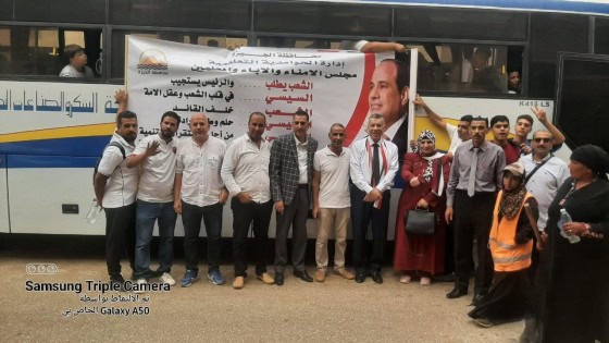 حدث فى الحوامدية .. مسيرة حاشدة لتأييد السيسى لفترة رئاسية جديدة .. مدير الادارة التعليمية كلنا فداء لمن ضحى بنفسه من أجل الوطن| صور