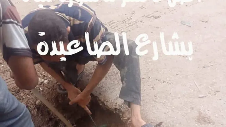 في استجابة سريعة لـ "حواديت اون لاين " : إصلاح كسر بماسورة مياه بشارعى الصاعيدة والجمهورية بمدينة الحوامدية