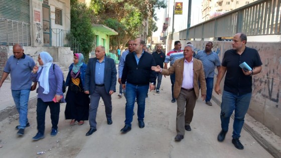 لمتابعة مشروعات الرصف .. الشهابى يتواجد ميدانياً بمدينتي الحوامدية وأبوالنمرس معطياً توجيهات هامة