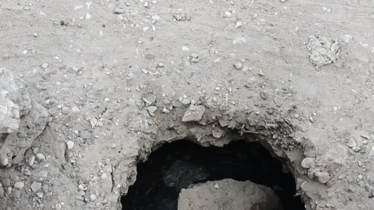 عاجل لـ "محافظ الجيزة": هبوط ارضى بشارع عرابى فى الحوامدية| صور