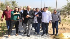 محافظ الجيزة يتفقد أعمال تطوير محيط المتحف المصري الكبير