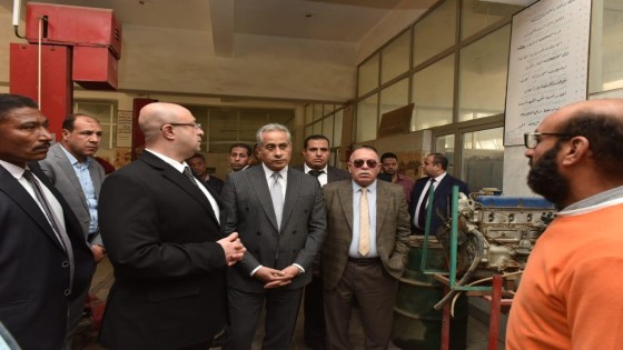 وزير العمل يزور مركز تدريب مهني شرق النيل ببني سويف.. يعطى توجيهات فورية| صور