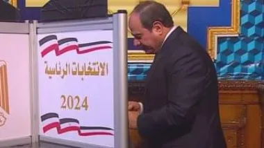 شاهد بالفيديو .. الرئيس السيسى يدلى بصوته في الانتخابات الرئاسية 2024