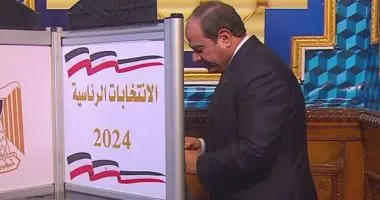 شاهد بالفيديو .. الرئيس السيسى يدلى بصوته في الانتخابات الرئاسية 2024