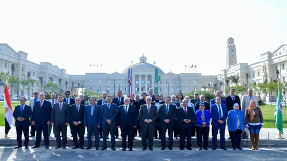 عاشور والخشت يتفقدان جامعة القاهرة الدولية بمدينة 6 أكتوبر