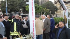 حريق فى باخرة نيلية بشارع النيل السياحي .. محافظ الجيزة يتواجد ميدانيا