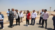 محافظ الجيزة يتفقد أعمال التطوير بمنطقة أهرامات الجيزة والمنطقة الأثرية